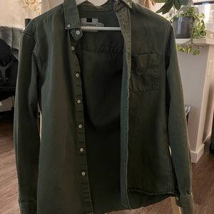 Topman dark green shirt XS